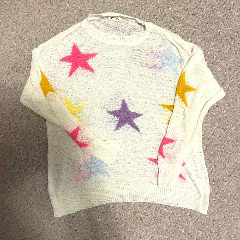 Trendy Mainstrip star knit sweater